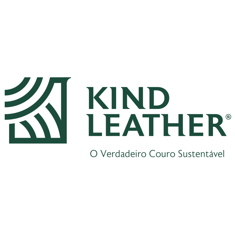 logo verde da kind leather o verdadeiro couro sustentável 