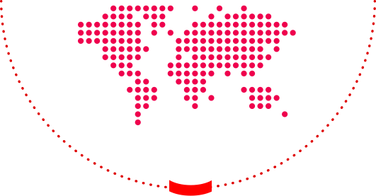 mapa mundo vermelho